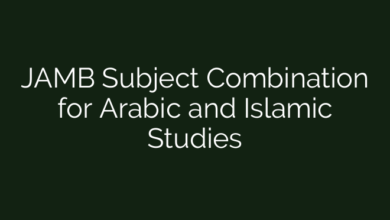 JAMB Subject Combination for Arabic and Islamic Studies 